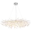 Globo Maxine lampadario a sospensione a cascata 14 luci G9, design moderno 120 cm