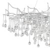 Globo Maxine lampadario a sospensione a cascata 14 luci G9, design moderno 120 cm