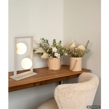 NOWA Nanda lampada da tavolo moderna a 2 luci G9 5 Watt con interruttore sul cavo