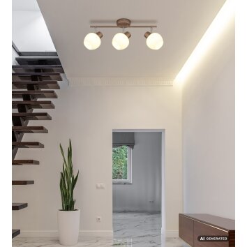 Globo Eileen plafoniera da soffitto moderna a 3 luci E27 per soggiorno e cucina