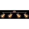 Globo Olin plafoniera a 4 luci barra faretti da soffitto attacco E27 4x40 W
