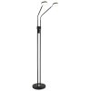 Globo Silvio LED lampada da terra piantana doppia per soggiorno, 173 cm, moderna
