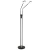 Globo Silvio LED lampada da terra piantana doppia per soggiorno, 173 cm, moderna