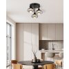 Globo Lui plafoniera LED da soffitto moderna Ø 35 cm 3 luci 3000 Kelvin 2700 Lumen 24 Watt