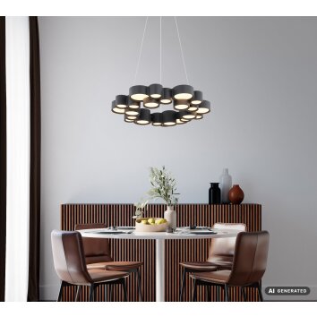 Globo Darla lampada a sospensione moderna a LED 3000 K 3900 lm 36 W per sala da pranzo
