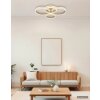 Globo Rubio plafoniera LED moderna a 4 anelli 3000 Kelvin 9750 Lumen 92 Watt