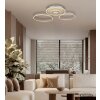 Globo Miles plafoniera LED, lampada da soffitto moderna a 3 anelli per soggiorno