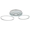 Globo Miles plafoniera LED, lampada da soffitto moderna a 3 anelli per soggiorno