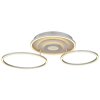 Globo Miles plafoniera LED, lampada da soffitto moderna a 3 anelli per soggiorno