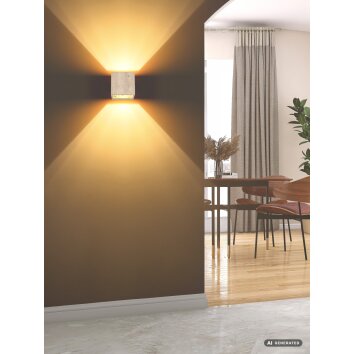 Globo Rojas LED applique da parete moderna up & down 3000 Kelvin 576 Lumen 6 Watt