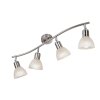 NOWA Daytona plafoniera da soffitto a barra curva a 4 luci E14 moderna per interni