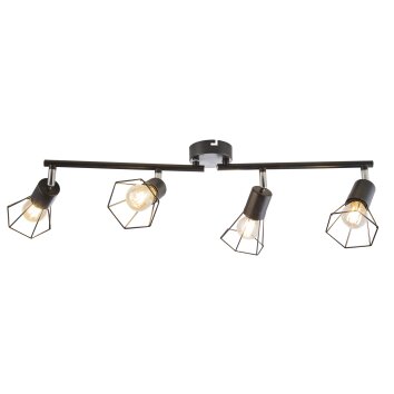 NOWA Toni plafoniera spot da soffitto a gabbia quadrilatera moderna 4 luci E14