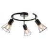 NOWA Toni plafoniera rotonda a 3 faretti lampada da soffitto E14 per soggiorno