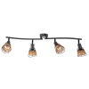 NOWA Esra faretto da soffitto a 4 luci, plafoniera moderna rotonda E14 25 W