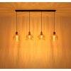 Globo Swanson lampada a sospensione lineare a 4 luci 113 cm per tavolo da pranzo