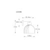 Globo Swanson Applique da parete moderna per soggiorno e corridoio E27 40W