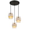 Globo Daren lampadario a sospensione rotondo 3 luci E27 per sala da pranzo