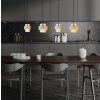 Globo Daren lampada a sospensione moderna cilindrica a 4 luci E27, lunghezza 108,7 cm