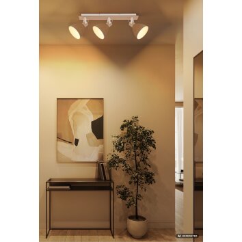 Globo Lyndon plafoniera a 3 luci da soffitto moderna con struttura quadrilatero