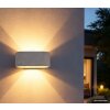 Globo Ferguson applique da esterno up/down moderna quadrata G9 8 Watt per garage