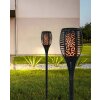 Globo MARENO LED torcia solare da giardino moderna per esterni con effetto fiamma
