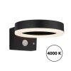 Globo SOLCOR LED applique solare da esterno con sensore di movimento per viali