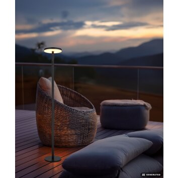 Globo DYNARO lampada solare da esterno LED moderna, piantana solare da giardino