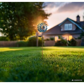 Globo ROSALI lampada solare decorativa a girandola LED picchetto da giardino tulipano