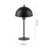 Schöner Wohnen-Kollektion ALI lampada da tavolo a fungo semicircolare E14 con cavo