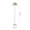 SCHÖNER WOHNEN-Kollektion ALI lampada da terra a semicerchio, E27, stile moderno-basic