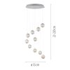 SCHÖNER WOHNEN-Kollektion LINI lampadario a sospensione LED 10 luci, lunghezza 55 cm
