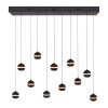 Schöner Wohnen-Kollektion LINI lampadario a sospensione a sfere LED 11 luci, lunghezza 114 cm