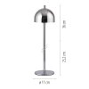 SCHÖNER WOHNEN-Kollektion BELLIS lampada da tavolo LED semicircolare moderna 3000 K 290 lm 2,5 W