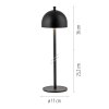 SCHÖNER WOHNEN-Kollektion BELLIS lampada da tavolo LED semicircolare regolabile