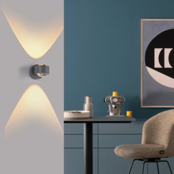 SCHÖNER WOHNEN-Kollektion CHIA LED applique da parete a 2 luci up & down 3000 K 220 lm 2 W