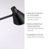 Leuchten Direkt Lampada da terra PIXIE, braccio curvo regolabile, LED caldo 3000 Kelvin