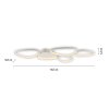 Leuchten Direkt plafoniera LED PEBBLES, forme organiche, memoria, luce calda 3000 Kelvin