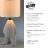 Leuchten Direkt Lampada da tavolo TED, base beige, figura umana stilizzata