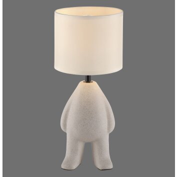 Leuchten Direkt Lampada da tavolo TED, base beige, figura umana stilizzata