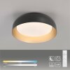 Leuchten Direkt plafoniera LED OSKO bassa con telecomando e luce regolabile 3000 Kelvin