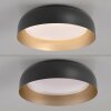 Leuchten Direkt plafoniera LED OSKO bassa con telecomando e luce regolabile 3000 Kelvin