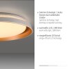 Leuchten Direkt Plafoniera LED SATI piatta e rotonda, 3000 Kelvin, luce calda