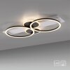 Leuchten Direkt Plafoniera LED TROOPER, anelli intrecciati bianchi, luce calda 3000 Kelvin