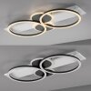 Leuchten Direkt Plafoniera LED TROOPER, anelli intrecciati bianchi, luce calda 3000 Kelvin