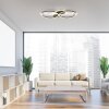 Leuchten Direkt Plafoniera LED TROOPER, anelli intrecciati bianchi, luce calda 3000 Kelvin