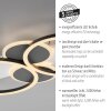 Leuchten Direkt Plafoniera LED TROOPER, anelli intrecciati bianchi, luce calda 3000 Kelvin