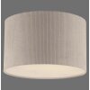 Leuchten Direkt Plafoniera moderna DURO con paralume cilindrico plissettato beige