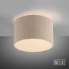Leuchten Direkt Plafoniera moderna DURO con paralume cilindrico plissettato beige