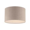 Leuchten Direkt Plafoniera moderna DURO con paralume cilindrico plissettato beige