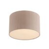 Leuchten Direkt Plafoniera moderna DURO con paralume cilindrico plissettato beige